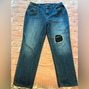 Chicos platinum boyfriend jeans